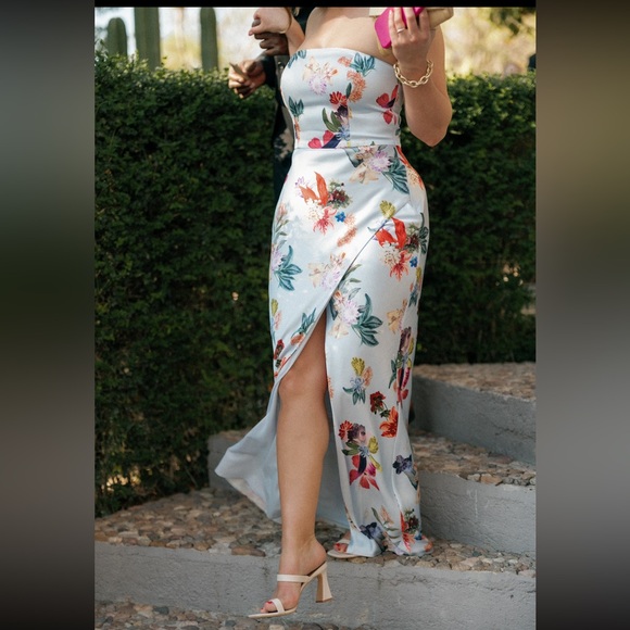 desert daisy maxi dress Daisy Floral Ruffle Maxi Dress- Cream XL by LaMeera Moda